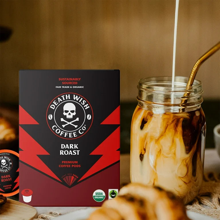 Death Wish Coffee Co., Single Serve Coffee Pods, Dark Roast, 36 Count