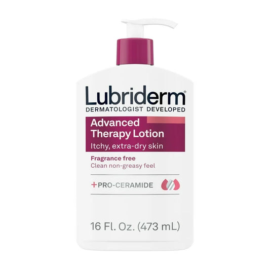 Lubriderm Advanced Therapy Fragrance Free Lotion, Vitamin E, 16 fl. oz