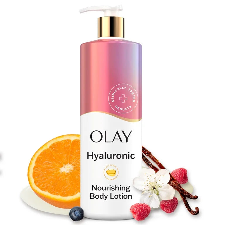 Olay Body Lotion, Nourishing & Hydrating with Hyaluronic Acid, 17 fl oz
