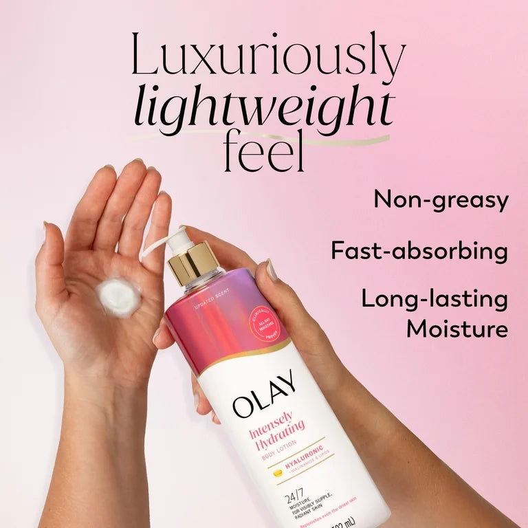 Olay Body Lotion, Nourishing & Hydrating with Hyaluronic Acid, 17 fl oz
