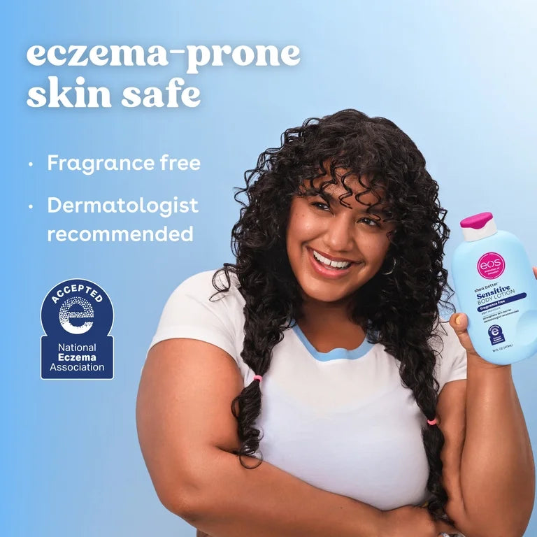 eos Shea Better Sensitive Skin Body Lotion for Dry Skin- Fragrance-Free, 16 fl oz