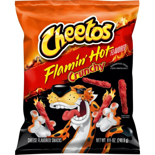 Cheetos Crunchy Cheese Flamin' Hot Flavored Snacks, 8.5 oz