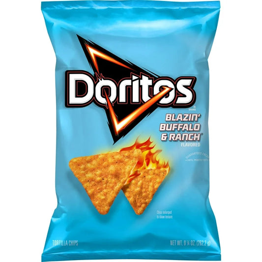 Doritos Blazin Buffalo & Ranch Tortilla Chips 9.25 oz