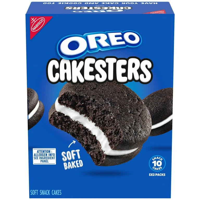 OREO Cakesters Soft Snack Cakes, 5 - 2.02 oz Snack Packs