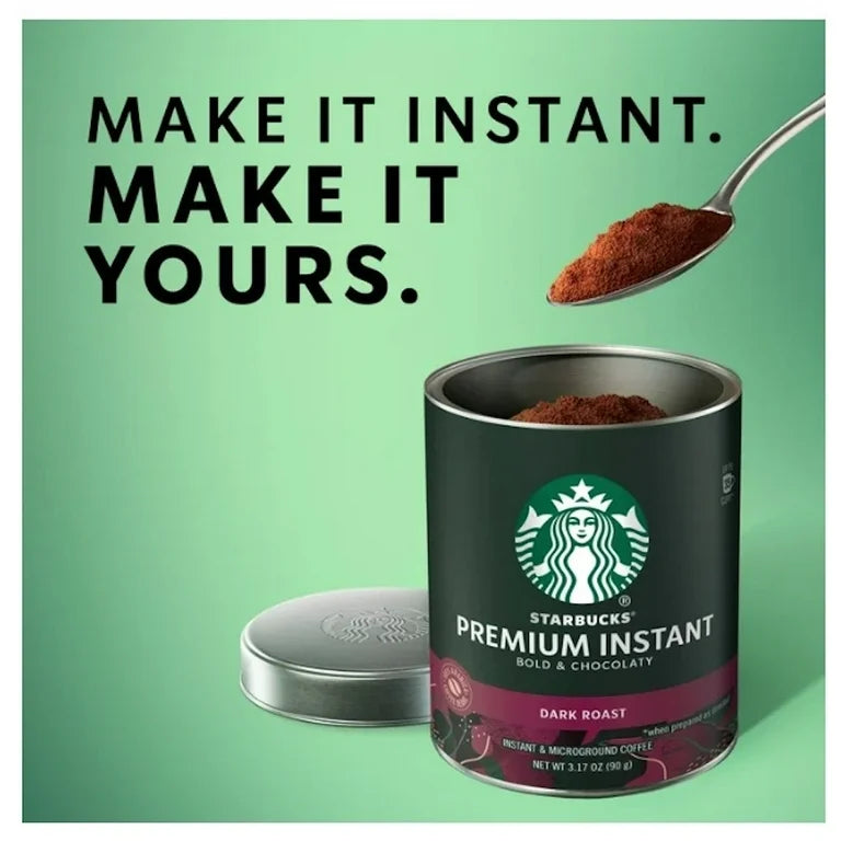 Starbucks Dark Roast Premium Instant Coffee 3.17 oz