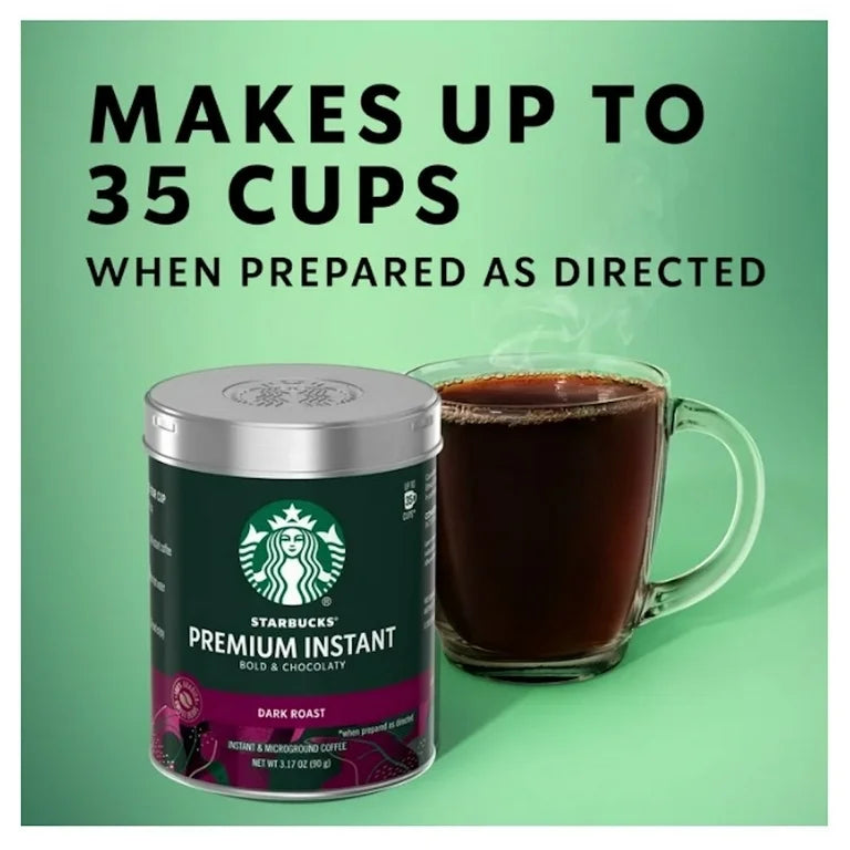 Starbucks Dark Roast Premium Instant Coffee 3.17 oz