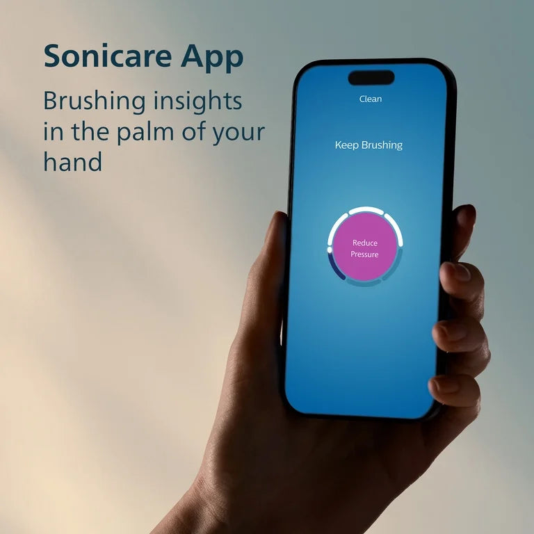 Philips Sonicare 6400 Series Electric Toothbrush - Next-Generation Sonicare Technology, Pressure Sensor, 9 Brushing Settings, Smartimer, Brushpacer, Replacement Reminder, 21-Day Runtime, HX7411/04, Black
