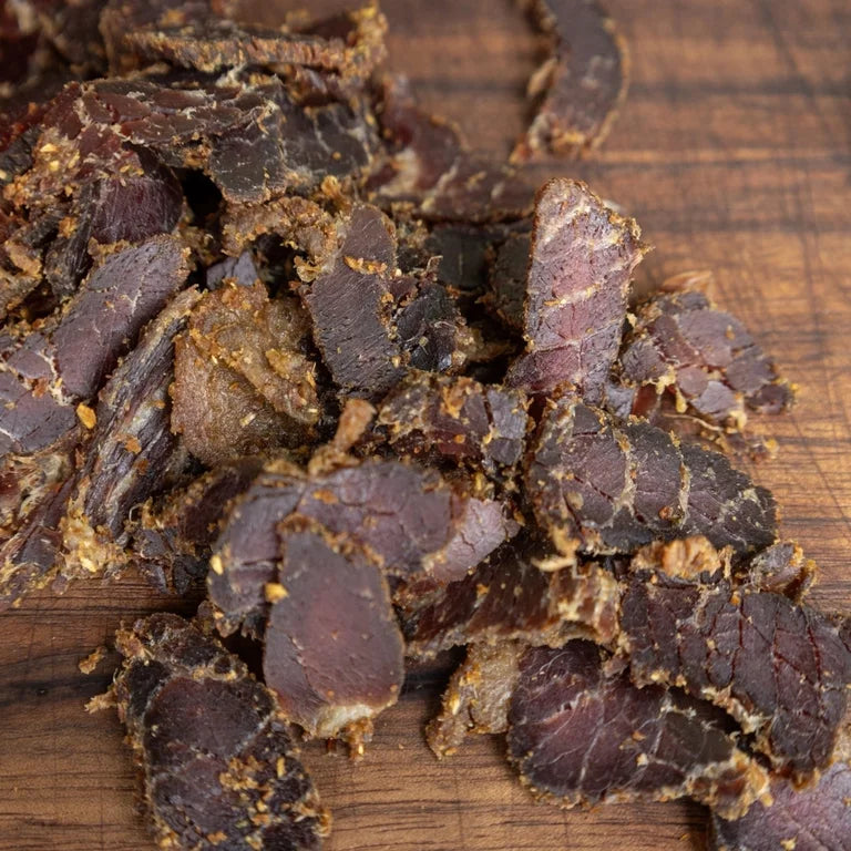 The Bearded Butchers Carne Asada Biltong, 3 oz – Air-Dried Beef Snack, High Protein, Zero Sugar, Gluten-Free, 48g of Protein per Pack