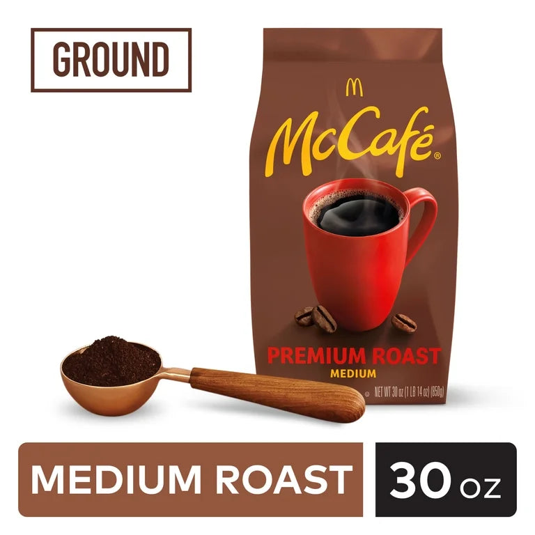McCafe Premium Roast, Medium Roast, Ground Coffee, 30 oz