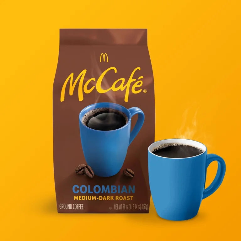 McCafe Colombian, Medium-Dark Roast, Ground Coffee, 30 oz