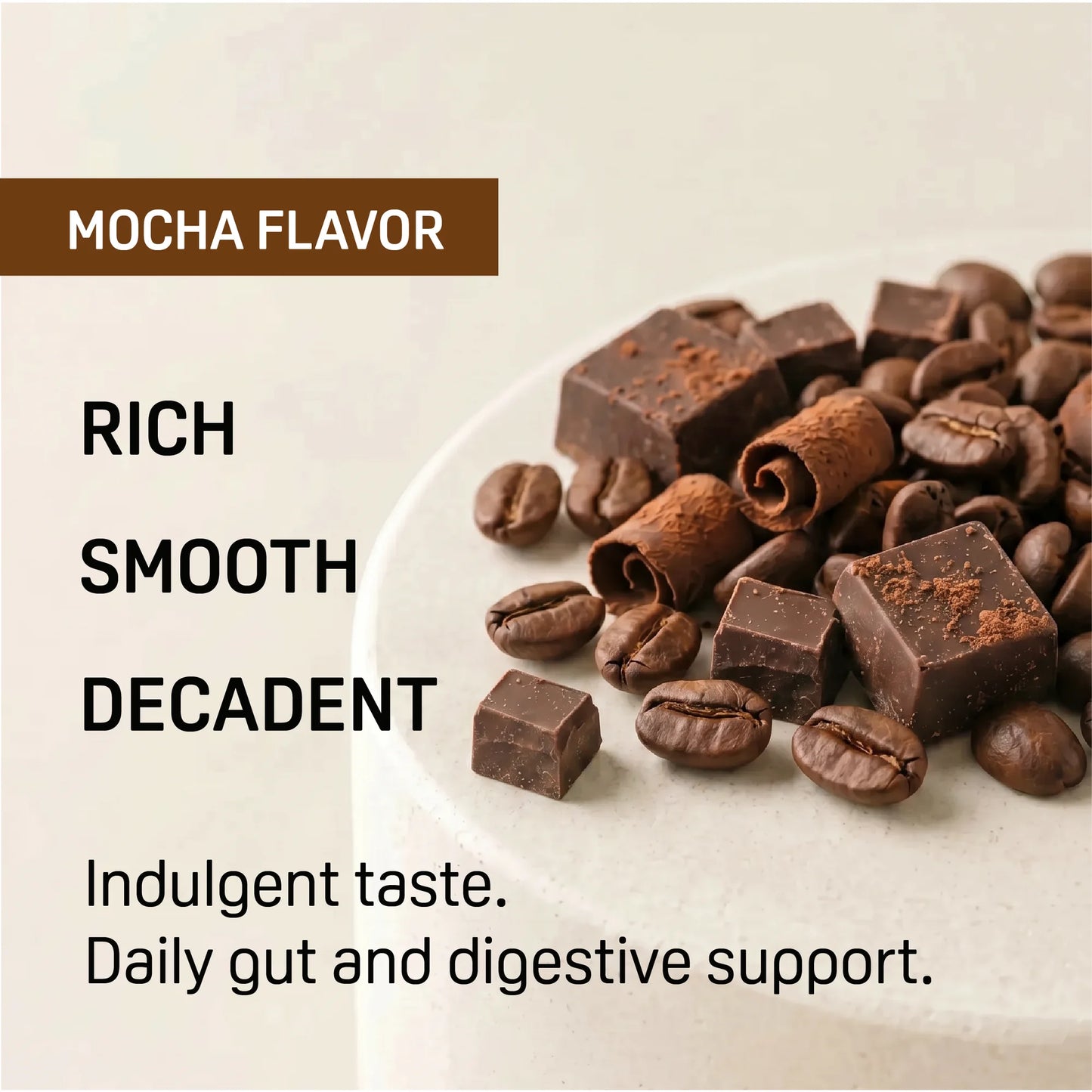 Opu Probiotics Mocha Flavor Daily Probiotic Powder, Pour-On-Tongue Stick Packs, 30 Count