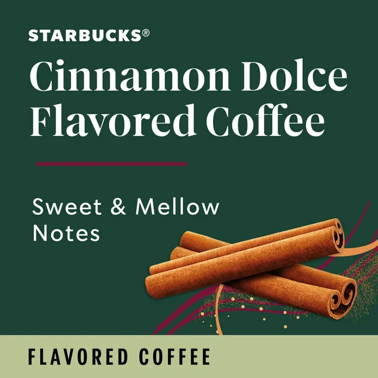 Starbucks Cinnamon Dolce, Medium Roast Coffee, Keurig K-Cup Coffee Pods, 22 Count