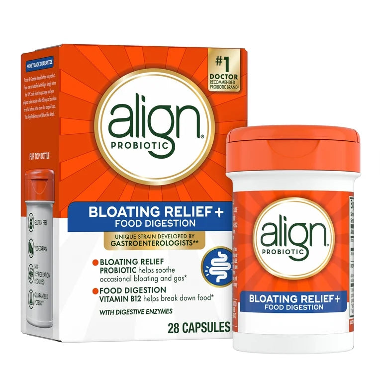 Align Probiotic, Bloating Relief + Digestion, Daily Probiotic Supplement, 28 Count