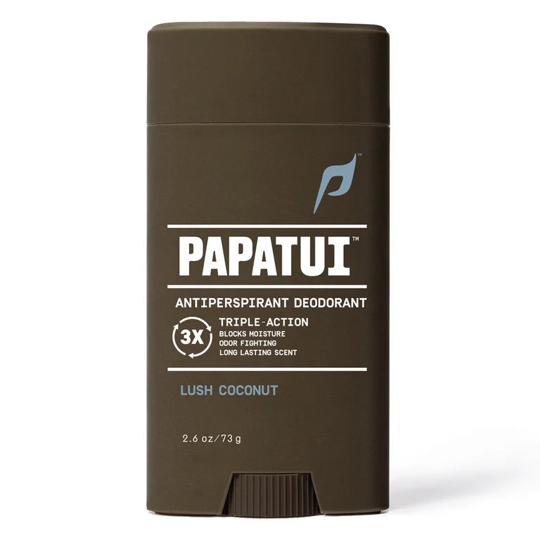 Papatui Triple Action Complex 48-Hour Men's Antiperspirant and Deodorant, Lush Coconut, 2.6 oz