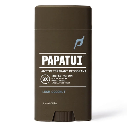 Papatui Triple Action Complex 48-Hour Men's Antiperspirant and Deodorant, Lush Coconut, 2.6 oz