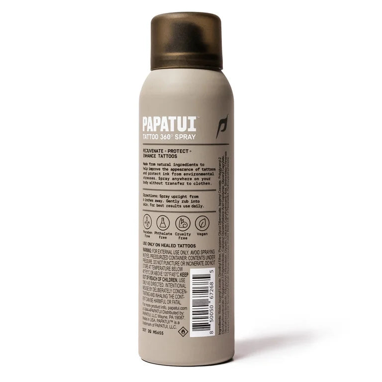 Papatui Men's Tattoo 360 Degree Spray, Unscented, 4 oz