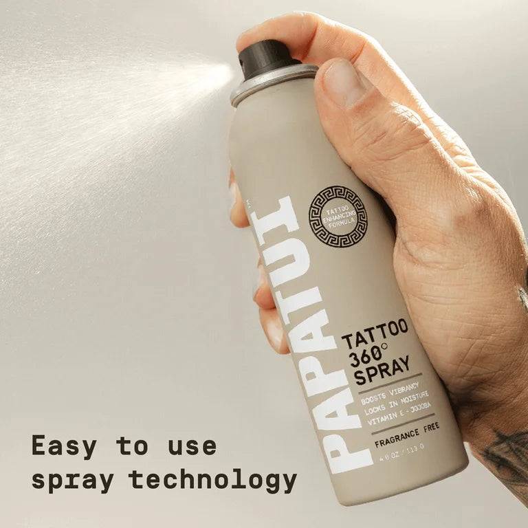 Papatui Men's Tattoo 360 Degree Spray, Unscented, 4 oz