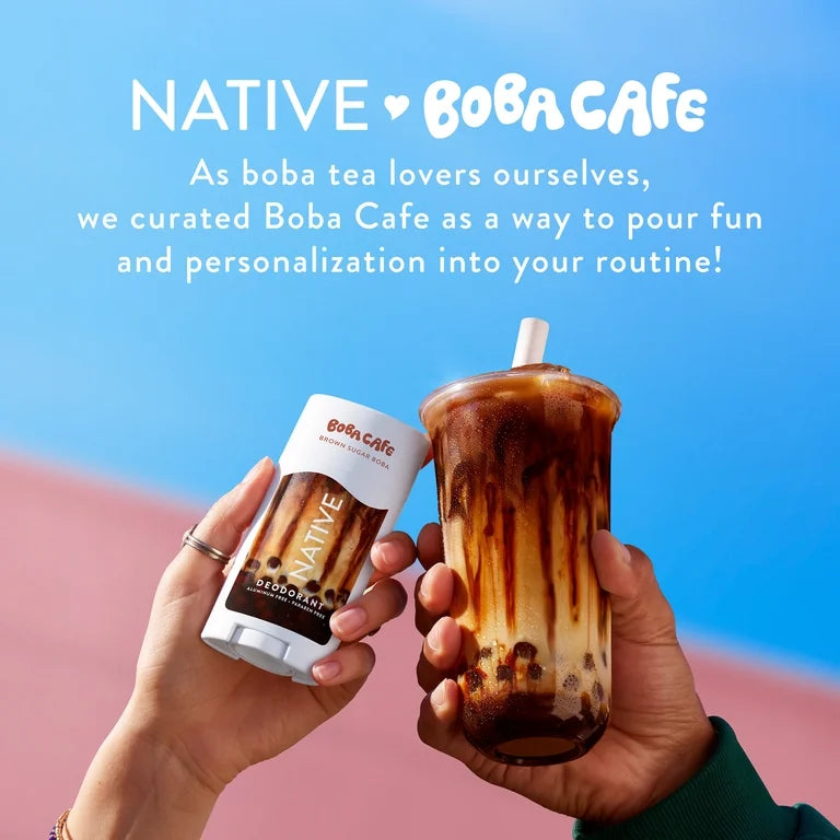Native Deodorant, Aluminum Free, Limited Edition Brown Sugar Boba, for Women and Men, 2.65 oz