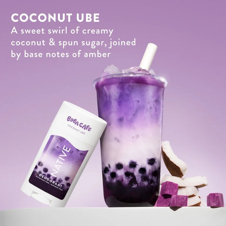 Native Deodorant, Aluminum Free, Limited Edition Coconut Ube, for Women and Men, 2.65 oz