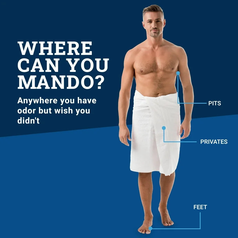 Mando Whole Body Deodorant Spray for Men, Aluminum Free, Pro Sport Scent, 3.6 oz