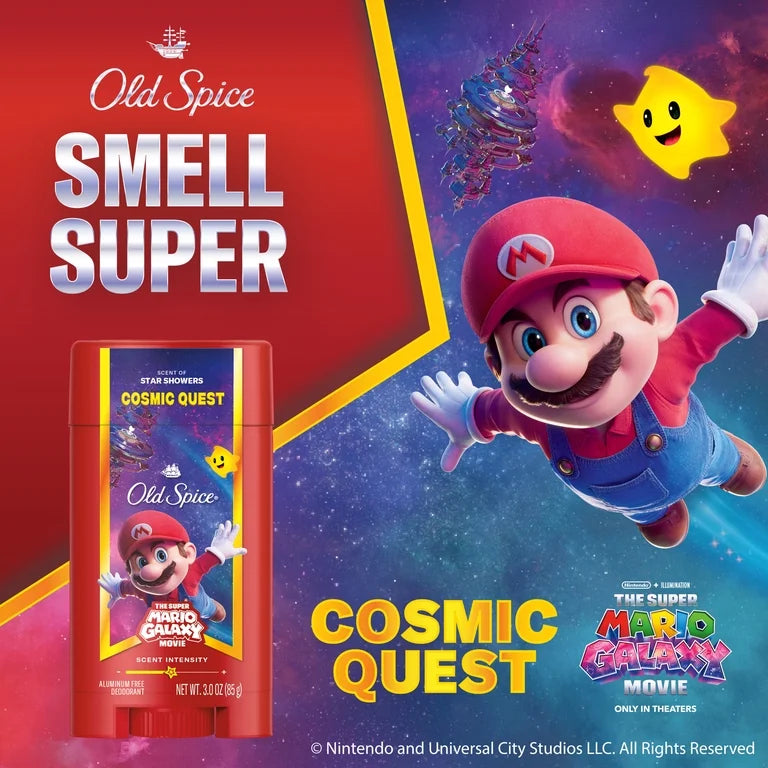 Old Spice Men's Deodorant, Cosmic Quest, Old Spice x The Super Mario Galaxy Movie, 3.0 oz
