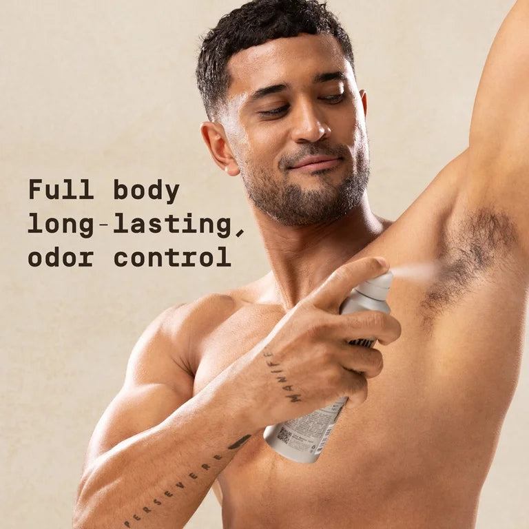 Papatui Full Body Men's Spray Deodorant, Aluminum Free, Lush Coconut, 5 oz