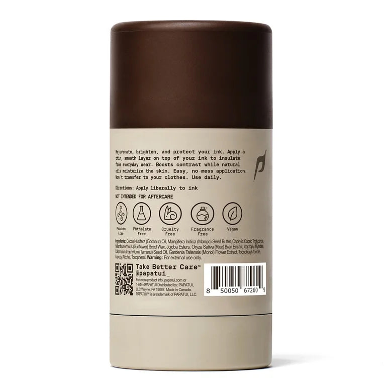 Papatui Enhancing Men's Tattoo Stick, Unscented, 2.6 oz