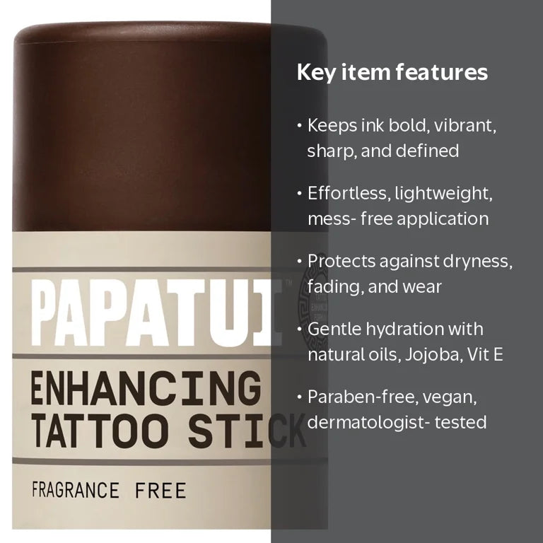 Papatui Enhancing Men's Tattoo Stick, Unscented, 2.6 oz