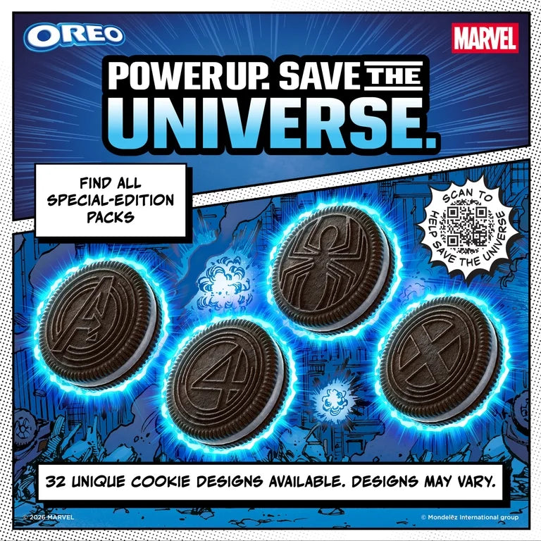 MARVEL OREO Stuf of Legends Chocolate Sandwich Cookies, Special Edition, 10.68 oz