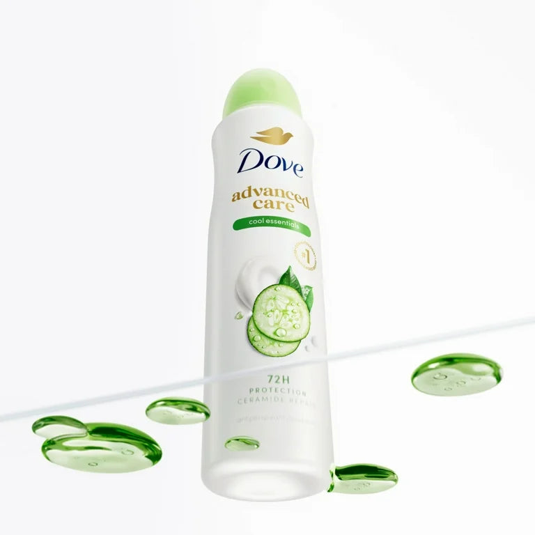 Dove Advanced Care Antiperspirant Deodorant Dry Spray Cool Essentials 3.8 oz