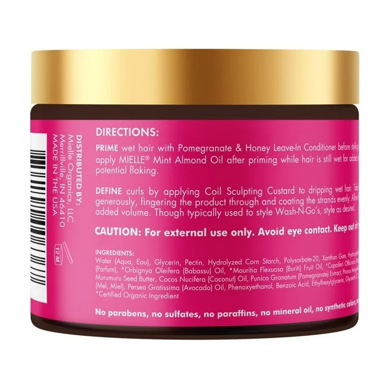 Mielle Pomegranate and Honey Coil Sculpting Custard 12 fl. oz
