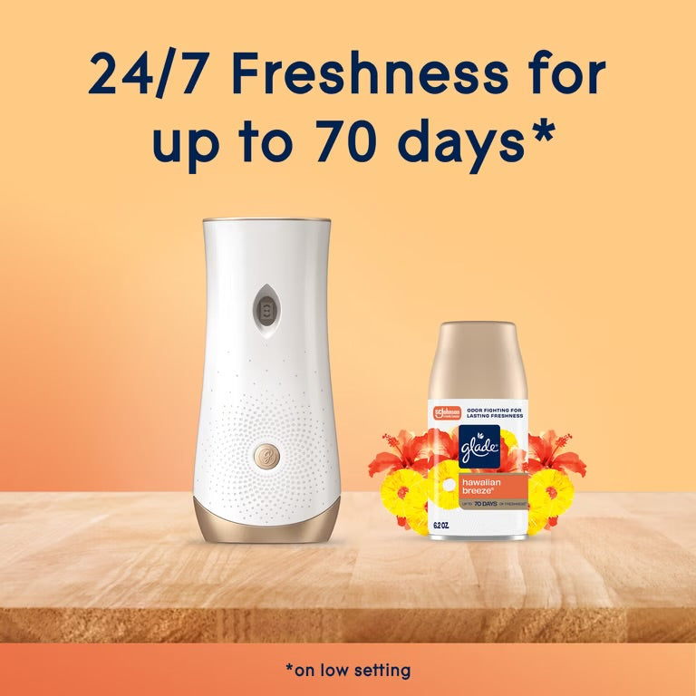 Glade Automatic Spray Refill, Air Freshener, Hawaiian Breeze, 2 Refills