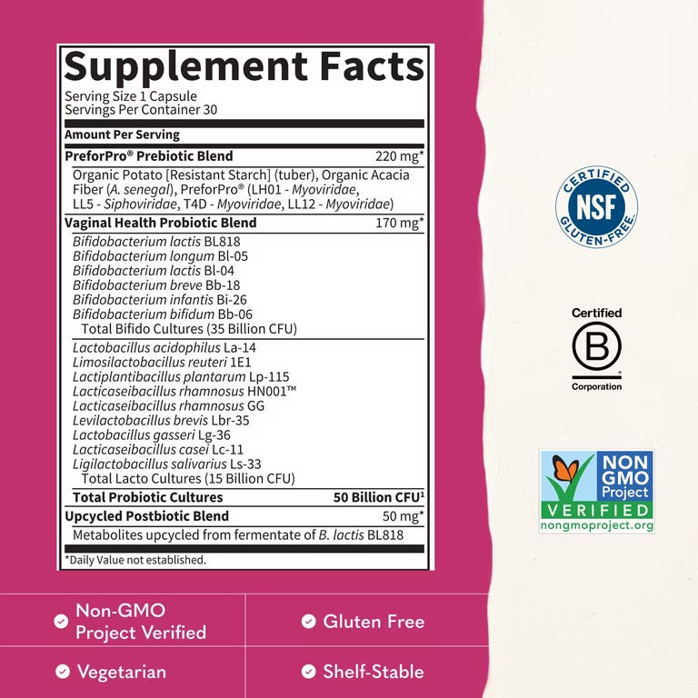 Garden of Life Dr. Formulated Probiotics Women's pH, 30 Vegetarian Capsules