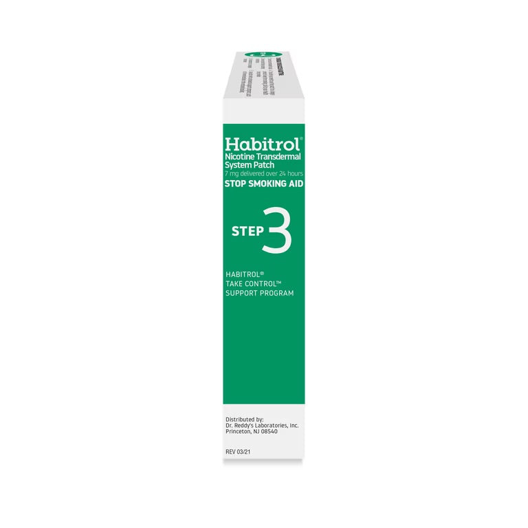 Habitrol Nicotine Transdermal Patch System Step 3, 7 mg, Quit Smoking Aid, 14 Patches