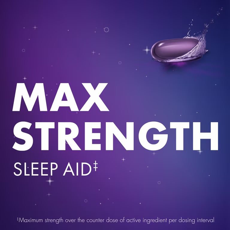 ZzzQuil LiquiCap Sleep Aid, Diphenhydramine 25mg HCl, 48 LiquiCaps