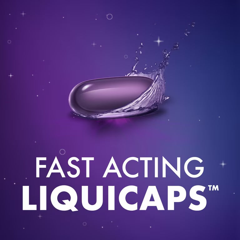 ZzzQuil LiquiCap Sleep Aid, Diphenhydramine 25mg HCl, 48 LiquiCaps