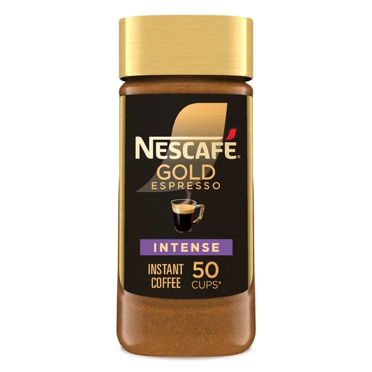 NESCAFÉ Gold Instant Espresso Powder, Intense, Instant Coffee, Coffee Essentials, 50 Cups 3.5 oz