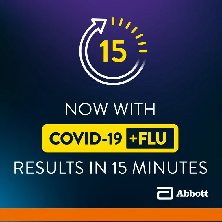 BinaxNOW™ COVID-19/Flu A&B Combo Self-Test with Fast, Reliable Results in 15 Minutes, 4 Count Pack