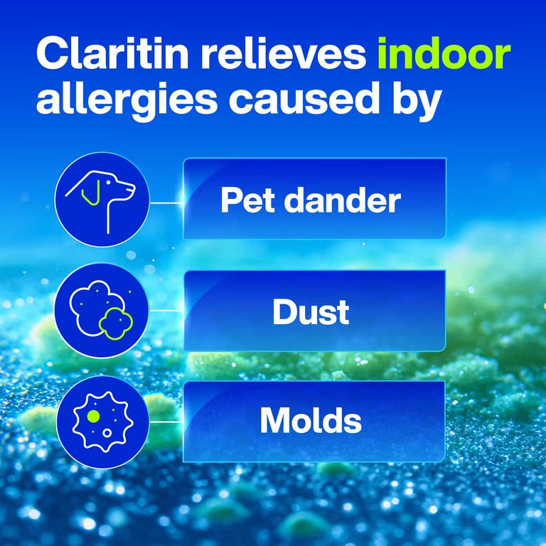 Claritin Allergy Relief 24 Hour Non-Drowsy Loratadine Antihistamine Allergy Medicine Tablets, 100 Count