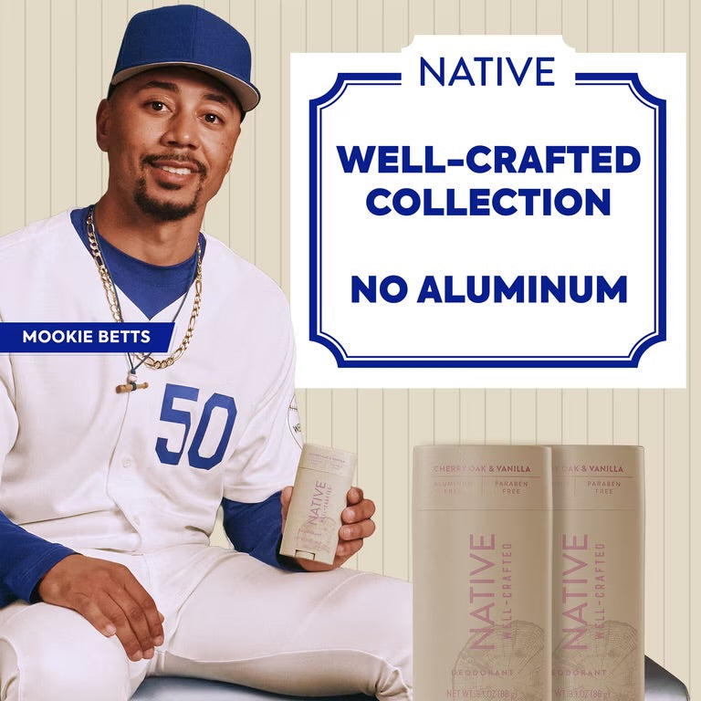Native Aluminum Free Deodorant for Men, Cherry Oak & Vanilla, Well-Crafted, 3.1 oz