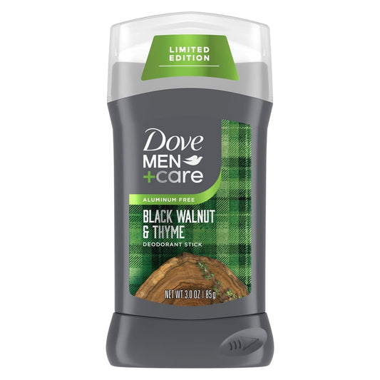 Dove Men+Care Deodorant Stick For Odor Protection & Long-Lasting Scent Limited Edition Black Walnut & Thyme With Aluminum-Free Formula, 3 oz