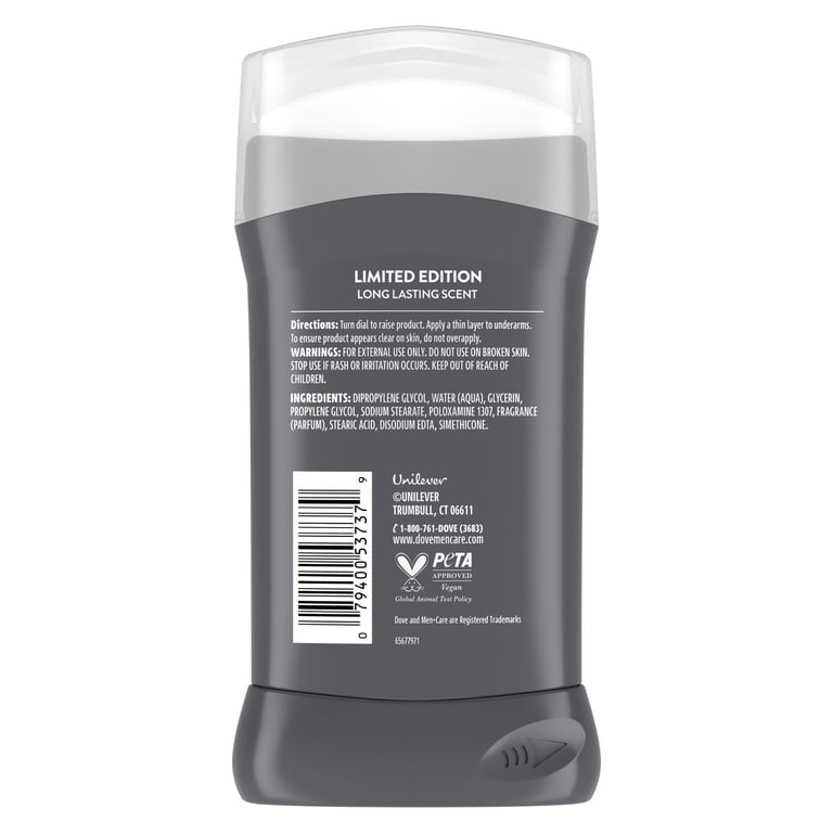 Dove Men+Care Deodorant Stick For Odor Protection & Long-Lasting Scent Limited Edition Black Walnut & Thyme With Aluminum-Free Formula, 3 oz