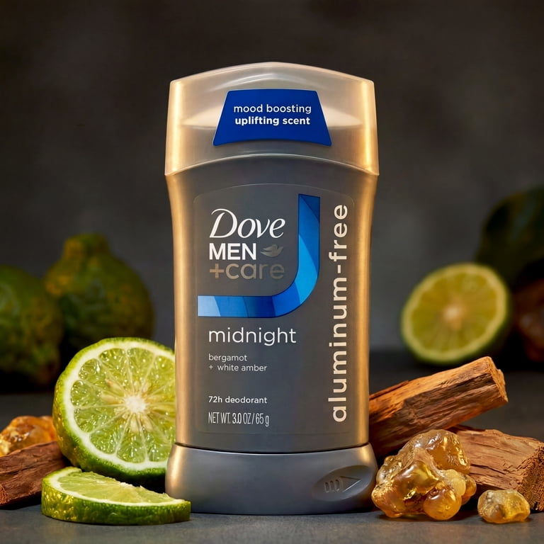 Dove Men+Care Deodorant Stick Mood Boosting Scent Midnight 72h Odor Protection, 3 oz