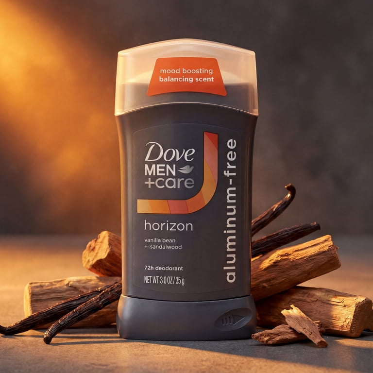 Dove Men+Care Deodorant Stick Mood Boosting Scent Horizon 72h Odor Protection, 3 oz