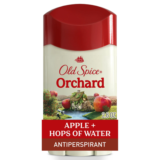 Old Spice Mens Antiperspirant Deodorant Invisible Solid Stick Orchard, 2.6 oz
