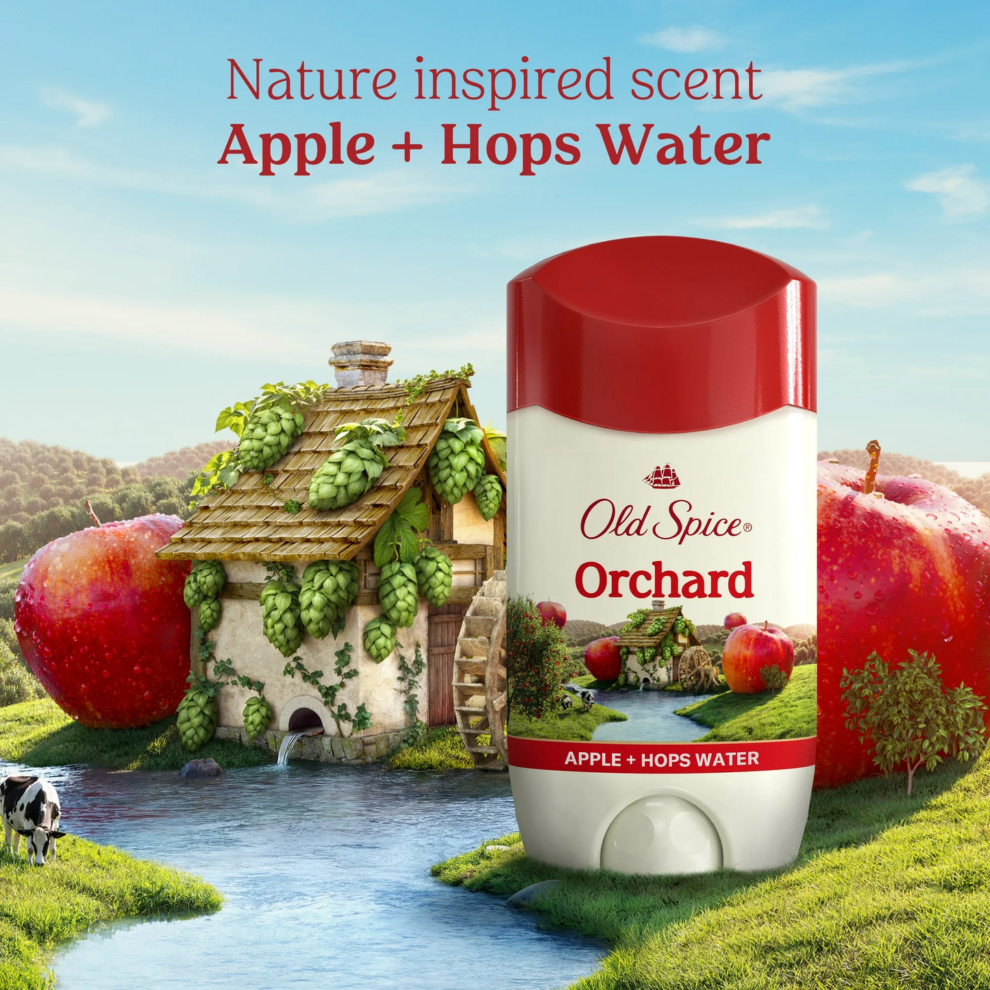 Old Spice Mens Antiperspirant Deodorant Invisible Solid Stick Orchard, 2.6 oz