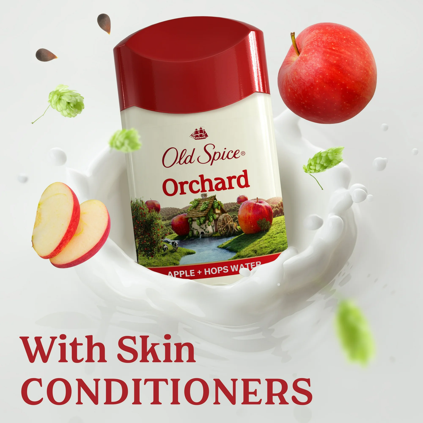 Old Spice Mens Antiperspirant Deodorant Invisible Solid Stick Orchard, 2.6 oz
