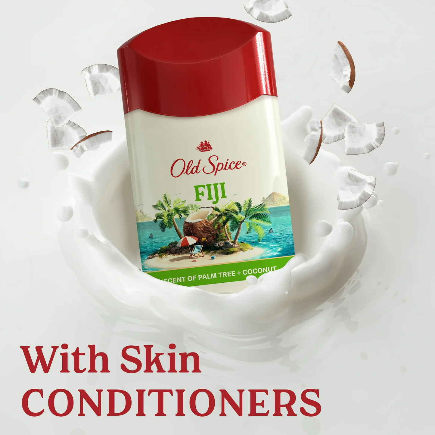 Old Spice Deodorant for Men, Invisible Solid, Antiperspirant Deodorant Stick, Fiji, 3.4 oz
