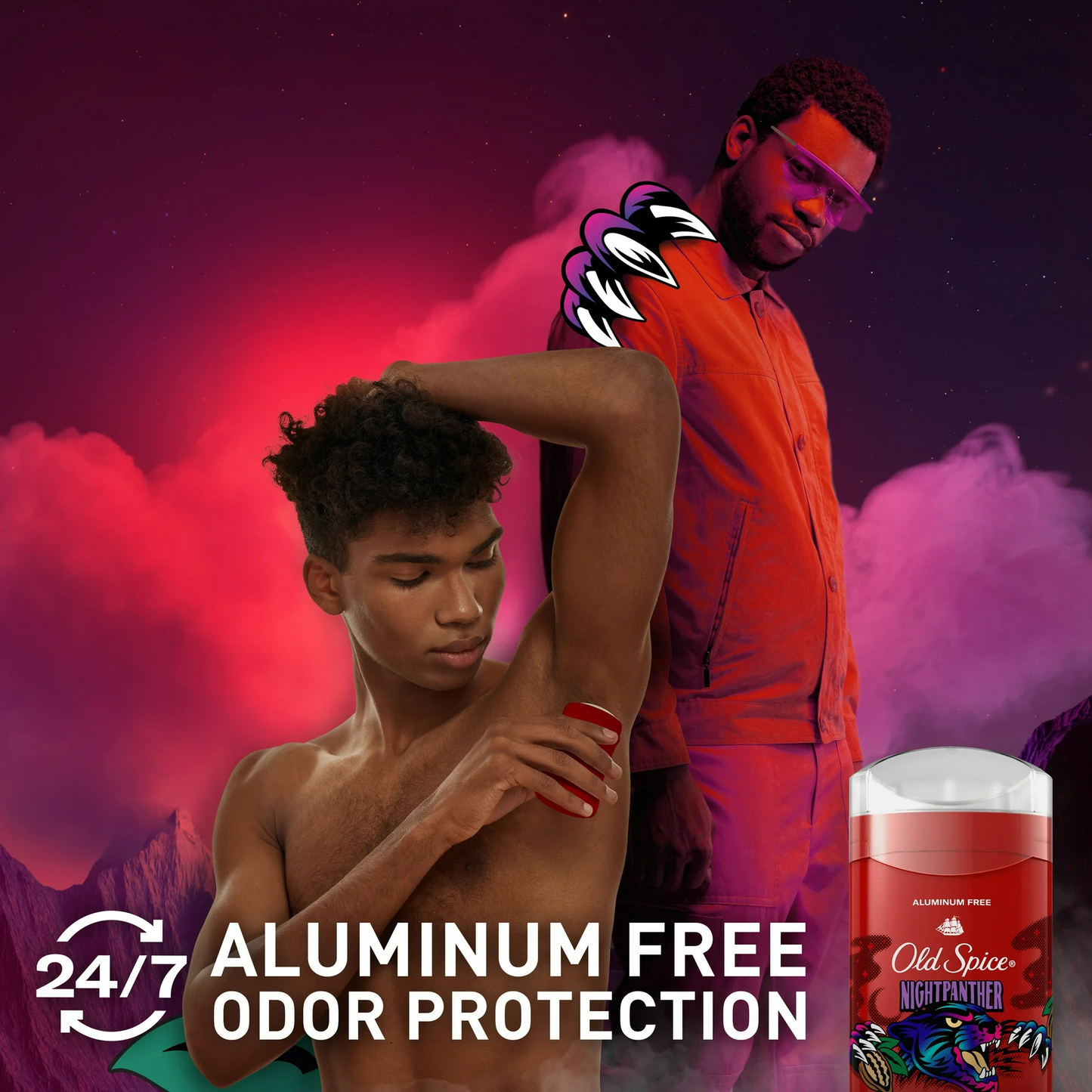 Old Spice Aluminum Free Men's Deodorant, Invisible Solid Stick, NightPanther, 3.0 oz