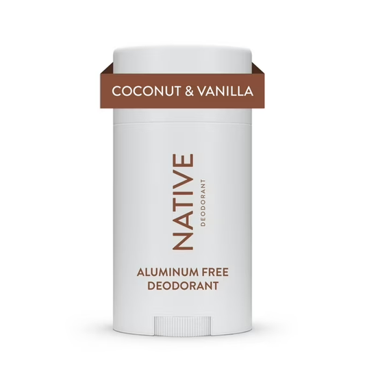 Native Deodorant, Aluminum Free, Coconut & Vanilla Sensitive Whole Body Deodorant 2.4 oz